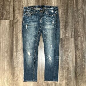 Vigoss Studio The Brooklyn Skinny Distressed Jeans - 7/8 29